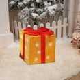 thumbnail image 4 of Pvc Gift Box Christmas Gift Box Decorations 20x20x20cm PVC Tree Base Decorative Storage for Holiday Scenes,Yellow 1Pcs JASKFLY, 4 of 9