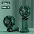 thumbnail image 1 of Portable Hand-Held Electric Fan Desktop Multifunctional Folding 3000mAh Aromatherapy Small Electric Fan With A Neck Lanyar HUIFEIFEI, 1 of 1