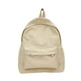 thumbnail image 2 of Unisex Solid Color Nylon Backpack Fashion Multi-Color Zipper School Bookbag Back to School Backpack for Men Women, 2 of 9