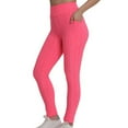 thumbnail image 1 of Pantalones de yoga de cintura alta para mujer: realzan los glúteos, leggings con bolsillos, tejido elástico, ideales para fitness/casual, tallas S-XXL, 1 of 4