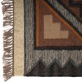 thumbnail image 4 of Kilim Wool Jute Rug – Handwoven Southwestern Area Rug with Tribal Geometric Pattern & Fringe 5 X 8  FEET, 4 of 7