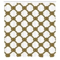 thumbnail image 2 of Ambesonne Nautical Shower Curtain, Abstract Cord with Knots, 69"Wx70"L, Dark Mustard and Umber, 2 of 4