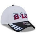 thumbnail image 3 of Men's New Era  White Buffalo Bills 2025 Rivalries Collection Fan Pack 39THIRTY Flex Hat, 3 of 5