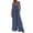 Navy, variant on ABATAB Overall for Women Summer Casual Wide Leg Jumpsuit Sleeveless Button Baggy Striped Rompers Trendy Outfits