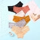thumbnail image 2 of Ropa interior de mujer de encaje sexy de cintura media de alta gama con tiras cruzadas de lazo y ropa interior de mujer, 2 of 6