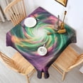 thumbnail image 2 of Colorful Spiral Pattern Square Tablecloth,Waterproof Square Table Cover,Wipeable Spillproof Washable Table Cover for Home Kitchen Party Decor 42"X42"(107x107cm), 2 of 6