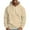 Khaki, variant on Ediodpoh Mens Autumn and Winter Letter Oversize Loose Hooded No Pocket Pullover Sweater Top Blouse Coat Sweatshirt for Men White L