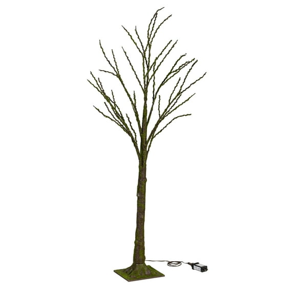 Woodland Storybook Tree Mossy Indoor/Outdoor LED Artificial Tree, 48"H