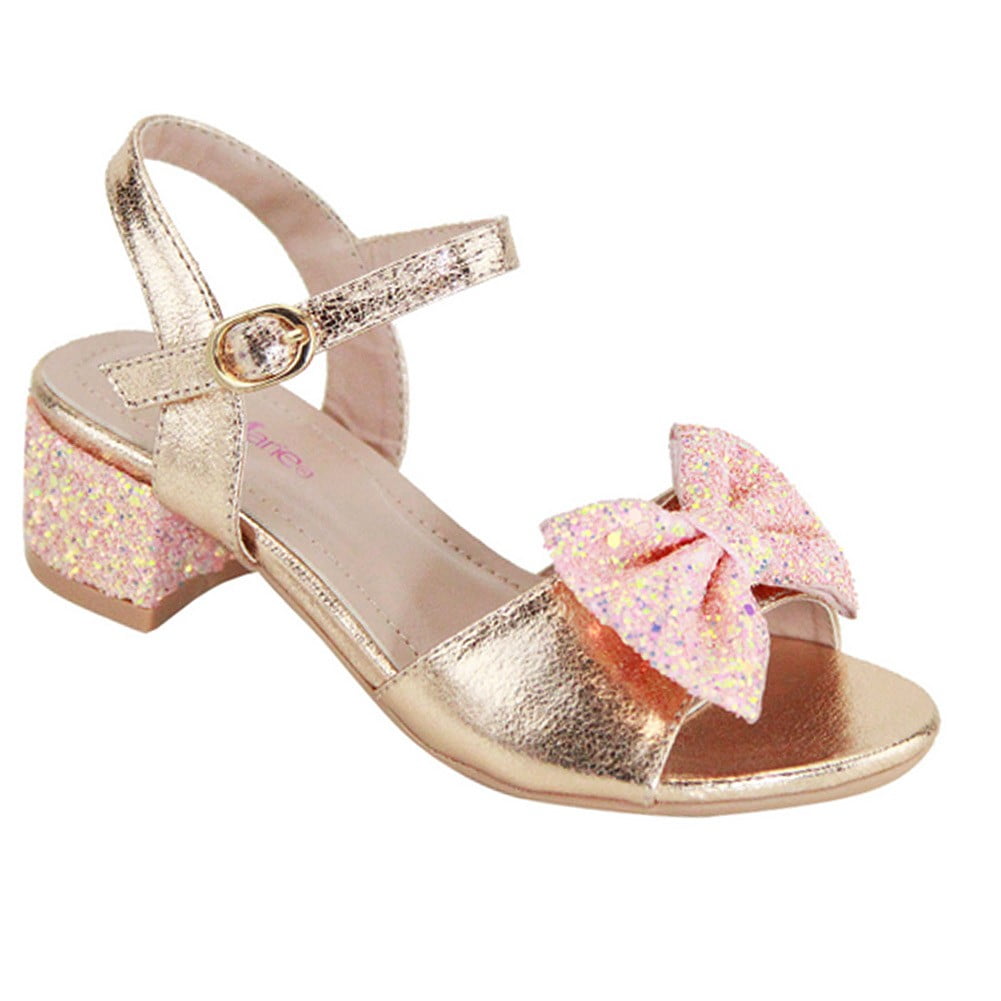 Bella Marie Bella Marie Little Girls Light Pink Glitter