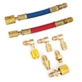 thumbnail image 3 of R12 To R134A Ac Fitting Adapter Kit, 8 Piece Ac Gauge Hose Conversion Adapters Ac Gauge Set with Complete Specifications for Car Ac Air Conditioner Refrigerant, 3 of 7