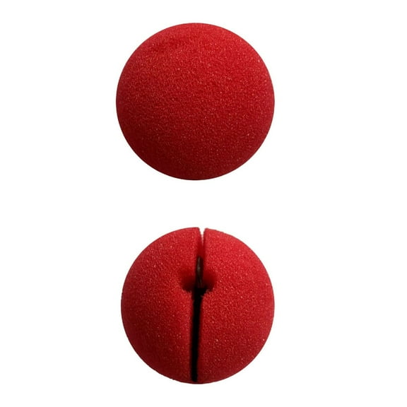Red Sponge Foam Clown Nose -  Rudolf Reindeer (Set Of 2)