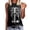 Black, variant on Womens Skeleton Rib Cage Graphic Tank Tops Sleeveless Summer Crewneck Fashion T Shirts Loose Fit Goth Clothes