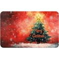 thumbnail image 1 of Christmas Doormat Red Christmas Trees Entrance Welcome Rug Winter Holiday Home Decor Low-Profile Carpet for Kitchen Bathroom Floor Front Door 20x31 Inch, 1 of 8