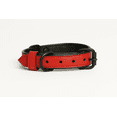 thumbnail image 5 of Collier pour Chien en Cuir Véritable Fait Main – Rouge avec Doublure Intérieure Noire, Boucle Réglable. Buddies Collars, 5 of 5