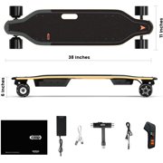 MEEPO V5 Dual-Motor Electric Skateboard with Remote, Up to 29 MPH Top Speed, 11-Mile Range, 4 Speed Modes, Smooth Braking, Easy-Carry Handle Deck for Adults & Teens