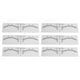 thumbnail image 1 of Plantillas de Regla de Cejas, Plantilla de Microblading de Cejas Adhesivas de Escala Transparente de Alta Eficiencia para Tatuajes de Cejas, 1 of 7