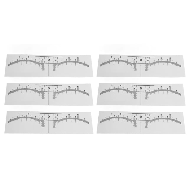 Plantillas de Regla de Cejas, Plantilla de Microblading de Cejas Adhesivas de Escala Transparente de Alta Eficiencia para Tatuajes de Cejas