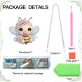 thumbnail image 3 of Owl Bee Diamond Art Painting Kit Pendant, 3 of 8