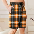 thumbnail image 6 of Men's Summer Sleepwear Shorts with Pockets - Lightweight Polyester Casual Lounge Pants for Home and Comfort, 6 of 6