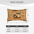 thumbnail image 6 of Bingfone Brown Mushrooms Standard Size Pillowcase, Long Staple Pure Cotton Envelope Closure Pillow Cover(without pillow core),16"X24", 6 of 9