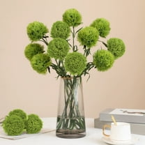 Gmogad 21.6in Fake Green Dianthus Plants Realistic Artificial Greenery for Home Hotel Decor No Maintenance Floral Landscaping Arrangement