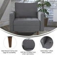 thumbnail image 3 of Flash Furniture Hudson Living Room Chair, Dark Gray Fabric, 3 of 12