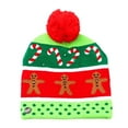 thumbnail image 2 of Colorful Light-up Knitted Hat Add Great Christmas Vibe Party Outfit Cloth Matching, 2 of 2
