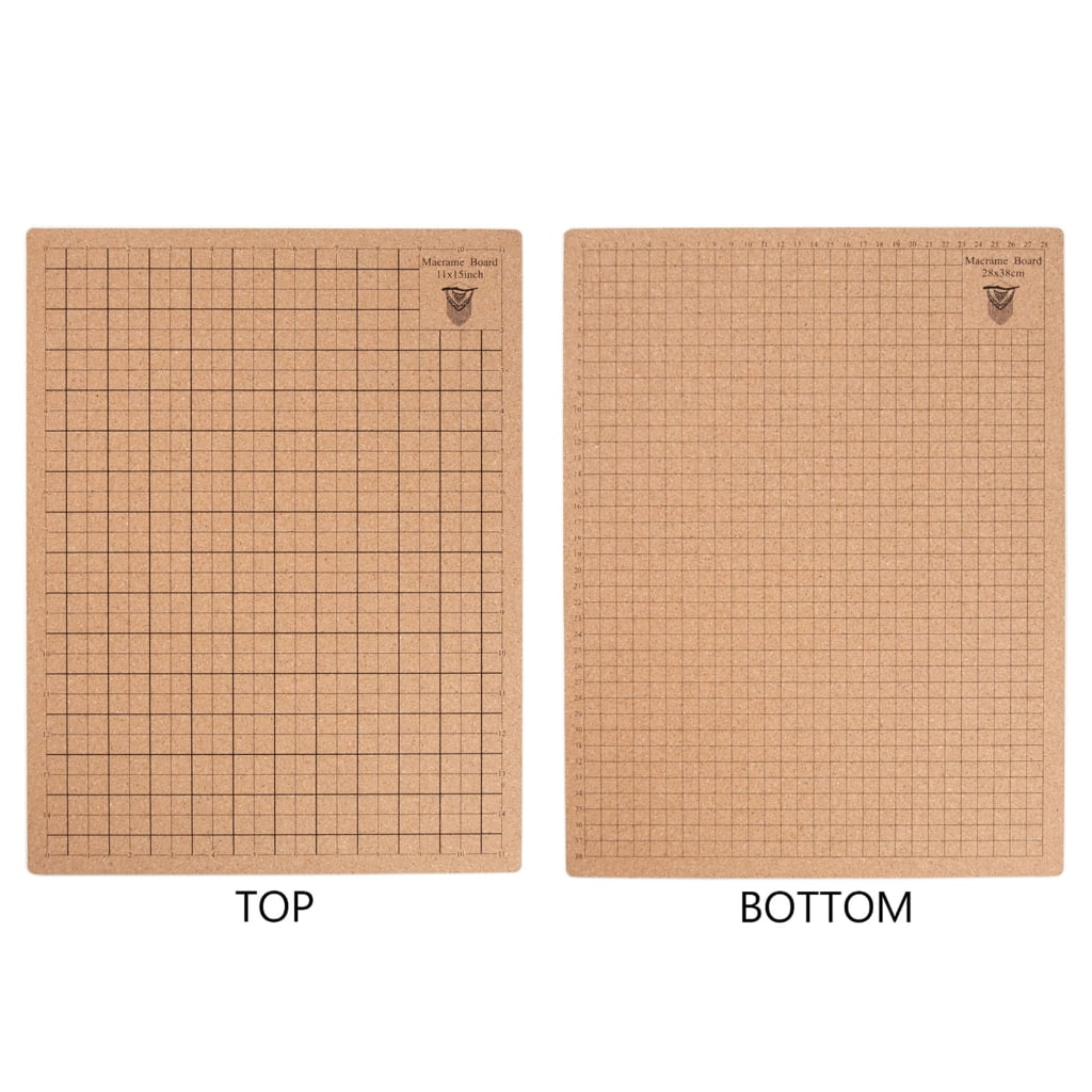 Macrame Board Grided Cork Board 8'', 12'', 16'' for Bracelet Project