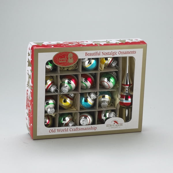 16 Piece Kurt S Adler Kurt Adler 30mm Solid and Reflector Glass Ball Set of 16 Ornament Set 16 Piece Kurt S Adler Kurt Adler 30mm Solid and Reflector Glass Ball Set of 16 Ornament Set