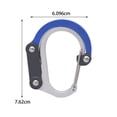 thumbnail image 7 of Carabiner Clip and Hook, Bag, Purse, Backpack Hanger, Baby Pushchair Hook, Keyring Carabiner Multifunction for Camping, Fishing, Hiking, Or, 7 of 7