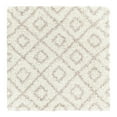 thumbnail image 3 of Unique Loom Trellis Shag Collection Area Rug - Ruth (4' Square Beige/Light Brown), 3 of 11