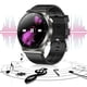 thumbnail image 4 of Injueey Reloj inteligente de frecuencia cardíaca para hombres y mujeres, control remoto, seguimiento del sueño, compatible con Bluetooth, Electrónica Silicona plateada, 4 of 6
