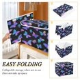 thumbnail image 3 of IAUYY 42*32*30cm Storage Bin with Lid Storage Boxes with Handles,300D Oxford Fabric+Hollow Board Applicable to Clothes Storage Office Storage,The Butterfly with Holographic Effect, 3 of 6