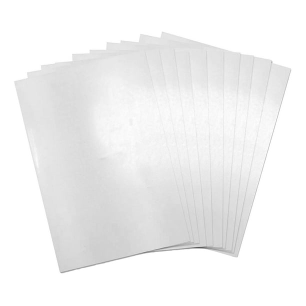 10 láminas de plástico termoencogible para impresoras de inyección de tinta, blancas, para manualidades y joyería. 10 piezas 14.5x20cm (luminoso)