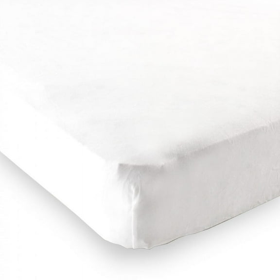 Luvable Friends Baby Fitted Playard Sheet, White, One Size