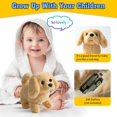 thumbnail image 3 of Cachorro de peluche Golden Retriever, perro electrónico interactivo que camina, ladra, mueve la cola y se estira, animal de compañía para niños pequeños, 3 of 5