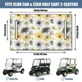 thumbnail image 3 of Vibrant Flowers Pattern Microfiber Golf Cart Front Seat Protector 51" x 31" Towel Style Cover for Golf Carts, 3 of 8