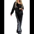 thumbnail image 1 of Chándal de 2 Piezas con Capucha y Cremallera para Mujer, de Larga, Ajustado, con Pantalones Largos, Color Liso, Informal. Negro S, 1 of 6