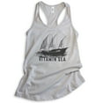 thumbnail image 1 of Sailing Vitamin Sea Tank Top, Ladies Racerback Tank Top, Summer Tank, Sailboat Tank, Sailing Tank, Silver Gray, Small, 1 of 3