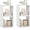 White, variant on LOKO Stackable 2 Cube Storage Organizer Set of 2, Freestanding Cubby Storage Bookcase with Anti-toppling Device, 2-Tier Bookshelf, Combinable Record Player Stand for Living Room Study (2, White)