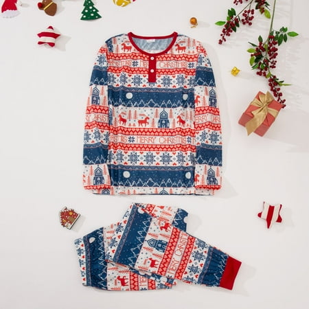 

ZMHEGW Christmas Pajamas Family Set Homewear Moms