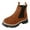 Brown, variant on Rokment Women's Platform Chelsea Boots Classic Fashion Suede Chunky Heel Slip on Mid Calf Combat Ankle Booties Winter Fall