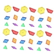 thumbnail image 4 of Bunblic Semitransparent Pattern Blocks Shapes Color Building Blocks Sorting Learning Color Solids Sensory Toy for Activity Classroom Flat Shaped, 4 of 8