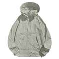 thumbnail image 5 of LWFFDAW Men's UPF 50+ Sun Protection Jacket Hooded with Mask Lightweight Long Sleeve Hooded Jackets Breathable Loose Hiking Athletic Jacket, 5 of 8