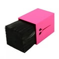 thumbnail image 3 of Estuche de peines de salón profesional, caja de almacenamiento de pinzas para el cabello, soporte para tijeras de peluquería (rojo rosa), 3 of 8