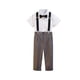 thumbnail image 4 of Odeerbi 6M-10Y Niños Niñas Traje Formal Pantalones Vestido Pantalones Uniformes Pantalones Color Sólido Lindo Casual Pantalones Uniformes Escolares, 4 of 5