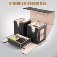 thumbnail image 3 of Caja de almacenamiento de tarjetas coleccionables Kabinka para MTG con 2 soportes, color negro, 3 of 6
