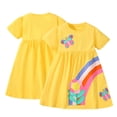 thumbnail image 4 of Qudderr Robe Princesse en Tulle pour Enfants 2-8 Ans Filles Robe à Manches Courtes Été Dessin Animé Coton Robe d'Été, 4 of 9
