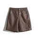 thumbnail image 1 of Womens Shorts Trendy High Waisted Genuine Leather Look Stretchy Jean Shorts Short Denim Pants with Pockets Comfy, 1 of 5