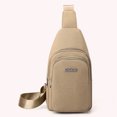 thumbnail image 5 of Bolsa De Pecho Fashion Lady Chest Bag Bolso bandolera impermeable Simple para deportes al aire libre (Caqui) Ehuebsd Para Estrenar, 5 of 5